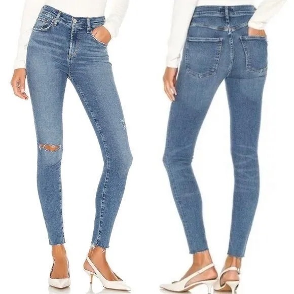 AGOLDE Sophie Distressed Skinny‎ Jeans